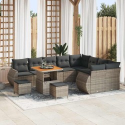 Sonata H Градински Софа Комплект 12 pcs Сив 80 x 80 x 71 cm - Градински Дивани и Пейки