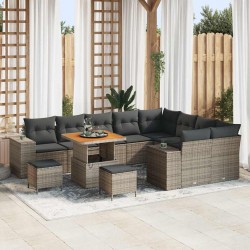 Sonata H Градински Софа Комплект 12 pcs Сив 80 x 80 x 71 cm - Градински Дивани и Пейки