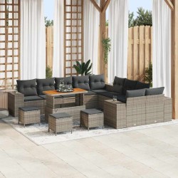 Sonata H Градински Софа Комплект 14 pcs Сив 110 x 55 x 71 см - Градински Дивани и Пейки