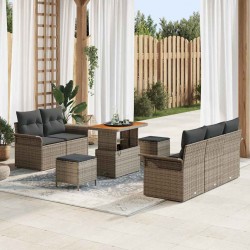 Sonata H Градински Софа Комплект с възглавница 8 pcs Сив 90 x 55 x 71 cm - Градински Дивани и Пейки