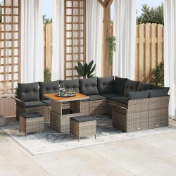 Sonata H Градински Софа Комплект 12 pcs Сив 80 x 80 x 71 cm - Градински Дивани и Пейки