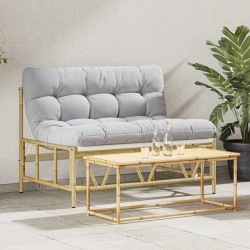 Sonata H Градинска пейка с възглавница 110x80x71 см стомана - Градински столове