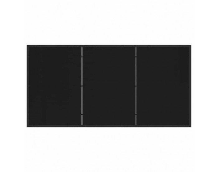 Sonata H Градинска маса Черно 160 x 80 x 73 см Масивна тикова дървесина