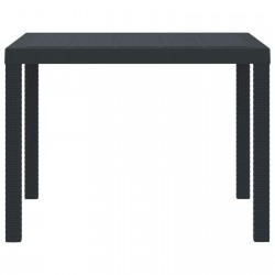 Sonata H Градинска маса Антрацит 100 x 100 x 73 см полиратан - Градински маси