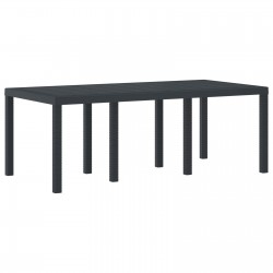 Sonata H Градинска маса Антрацит 200 x 100 x 73 см полиратан - Градински маси