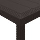Sonata H Градинска маса Кафяво 400 x 100 x 73 см полиратан