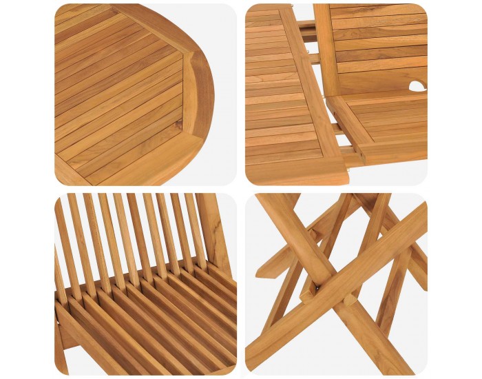 Sonata H Комплект за хранене в градината 5 pcs Кафяво 160 x 80 x 75 cm