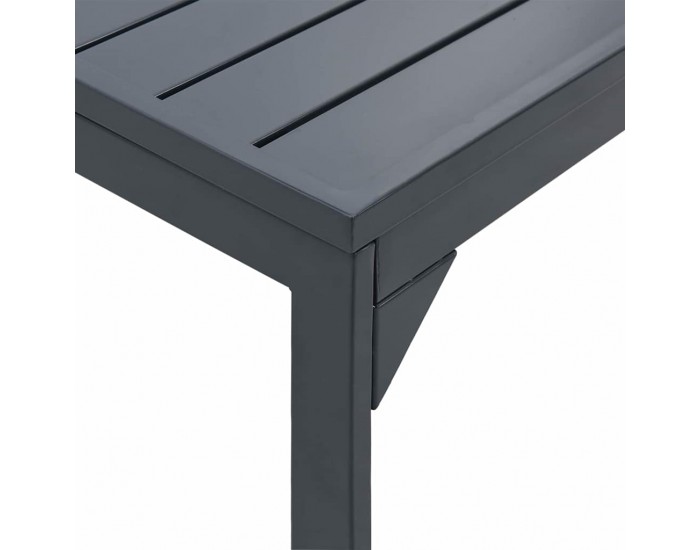 Sonata H Разтеглена маса 2 pcs Антрацит 210 x 90 x 73 см Стомана