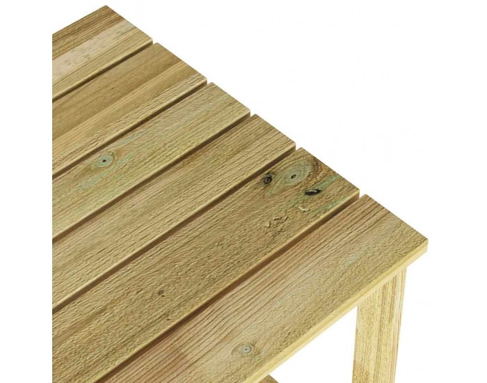 Sonata H Таблица за шезлонг Кафяво 50.5 x 50.5 x 46 см
