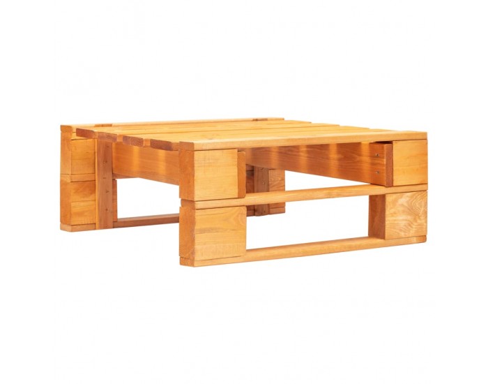 Sonata Градинска табуретка от палети, FSC дърво, меденокафява -