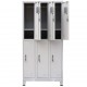 Sonata Заключващ се шкаф с 6 отделения, стомана, 90x45x180 cм, сив -