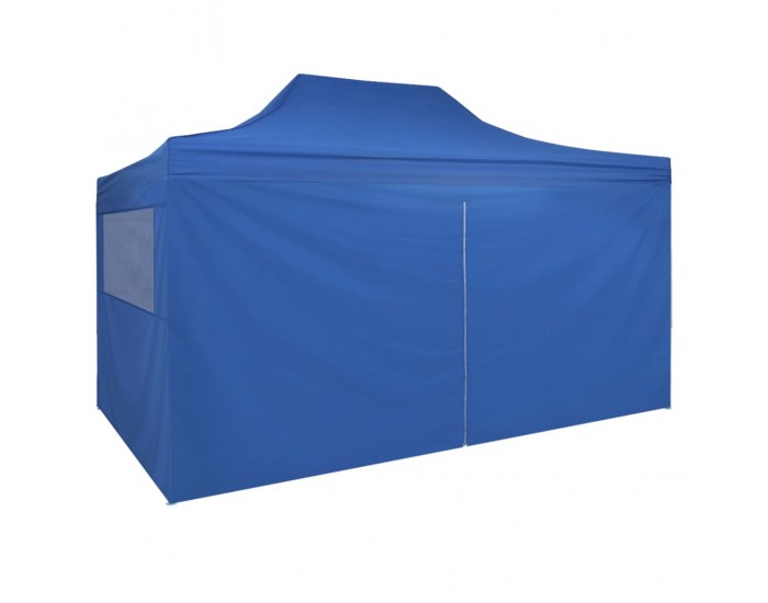 Sonata Сгъваема шатра с 4 странични стени, 3х4,5 м, синя -