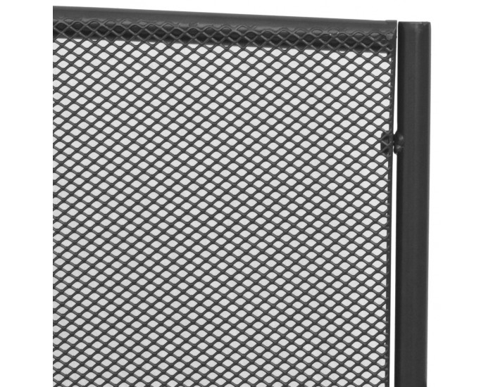 Sonata Градинска пейка, 108 см, стомана и мрежа, антрацит -