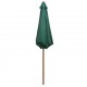 Sonata Чадър за слънце, 270x270 см, дървен прът, зелен -