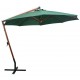 Sonata Висящ чадър за слънце, 350 см, дървен прът, зелен -