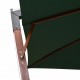 Sonata Висящ чадър за слънце, 300x300 см, дървен прът, зелен -