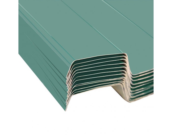 Sonata Покривни панели, 12 бр, поцинкована стомана, зелени - Sonata Покривни панели, 12 бр, поцинкована стомана, зелени -