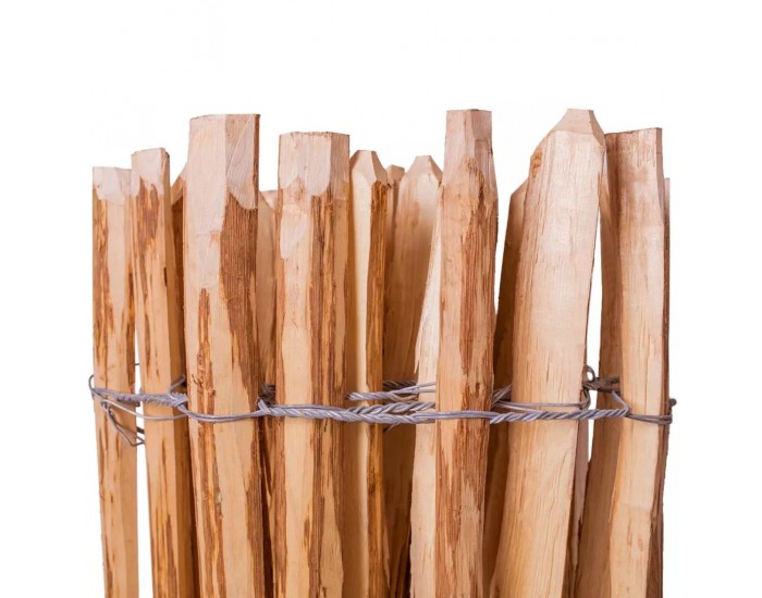Sonata Дървена ограда с колчета, лешниково дърво, 120x250 см -