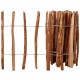 Sonata Дървена ограда с колчета, импрегнирано лешниково дърво,60x500см -