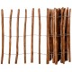 Sonata Дървена ограда с колчета, импрегнирано лешниково дърво,90x500см -