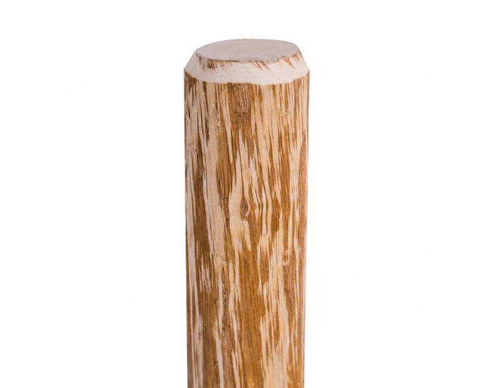 Sonata Дървени подострени оградни стълбове, лешник, 4 бр, 90 см -