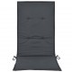 Sonata Възглавници за градински столове, 4 бр, антрацит, 120x50х3 см -