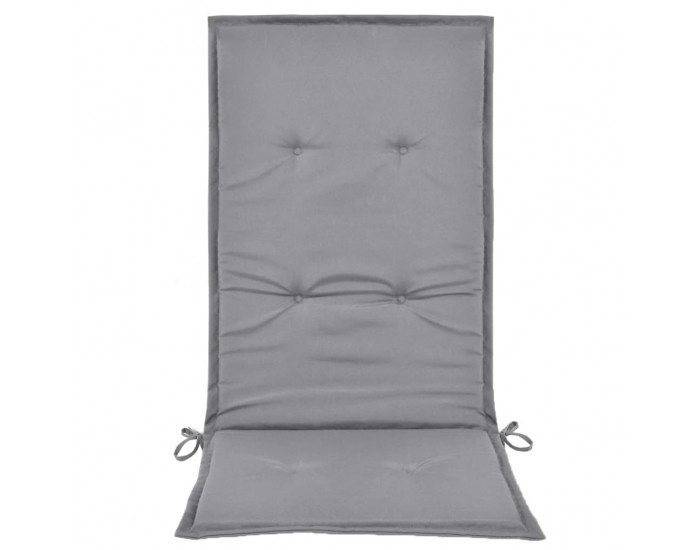 Sonata Възглавници за градински столове, 2 бр, сиви, 120x50х3 см -