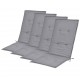 Sonata Възглавници за градински столове, 4 бр, сиви, 120x50х3 см -