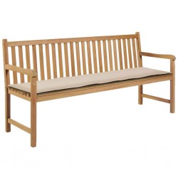 Sonata Възглавница за градинска пейка, кремава, 180x50х3 см - Мека мебел