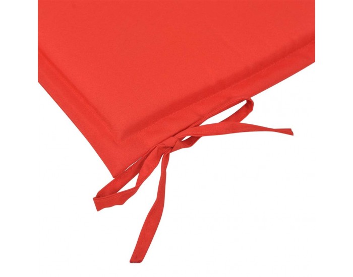 Sonata Възглавница за градинска пейка, червена, 150x50х3 см -