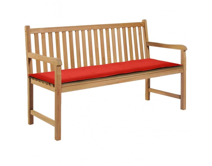 Sonata Възглавница за градинска пейка, червена, 150x50х3 см -