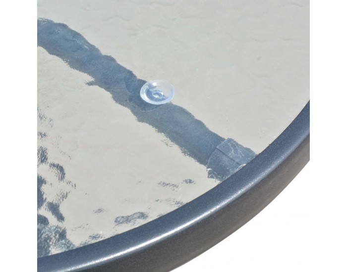 Sonata Бистро комплект, 3 части, стомана, черен -