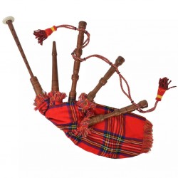Sonata Голяма шотландска гайда за деца, червен Royal Stewart тартан - Аксесоари