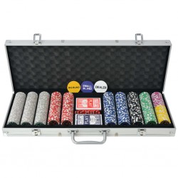 Sonata Покер комплект с 500 лазерни чипа, алуминий - Изкуство и забавление