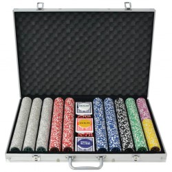 Sonata Покер комплект с 1000 лазерни чипа, алуминий - Изкуство и забавление