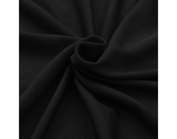 Sonata Разтегателен калъф за маса, 2 бр, 183х76х74 см, черен -