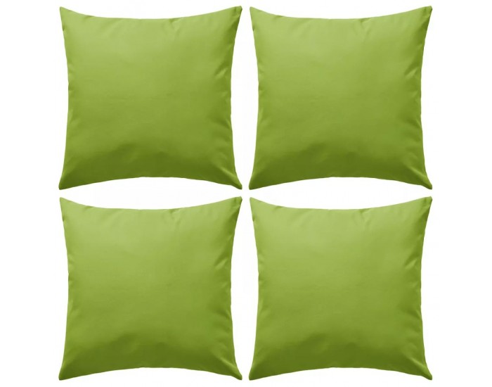 Sonata Градински възглавници, 4 бр, 45x45 см, ябълково зелени -