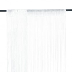 Sonata Пердета ресни, 2 бр, 100x250 см, бели - Завеси, Пердета и Кoрнизи