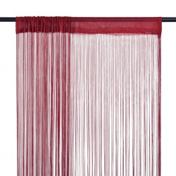 Sonata Пердета ресни, 2 бр, 100x250 см, бордо - Завеси, Пердета и Кoрнизи