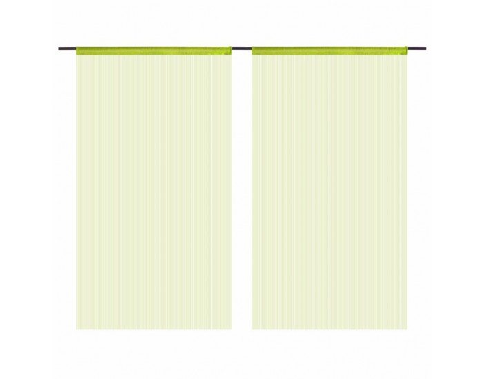 Sonata Пердета ресни, 2 бр, 140x250 см, зелени -