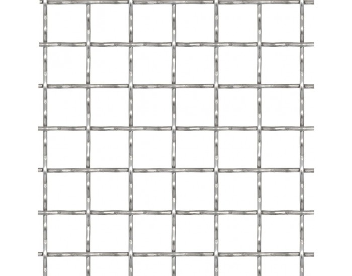Sonata Панел мрежа неръждаема стомана гофрирана 50x50 см 21x21x2,5 мм -