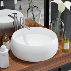 Sonata Керамична мивка, кръгла, бяла, 40x15 см - Баня