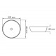 Sonata Керамична мивка, кръгла, бяла, 42x12 см -