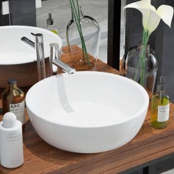 Sonata Керамична мивка, кръгла, бяла, 42x12 см - Баня