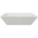 Sonata Керамична мивка, квадратна, бяла, 41,5x41,5х12 см -