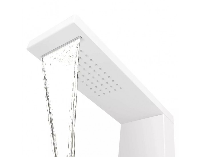 Sonata Система душ панел от алуминий, матирано бяло -