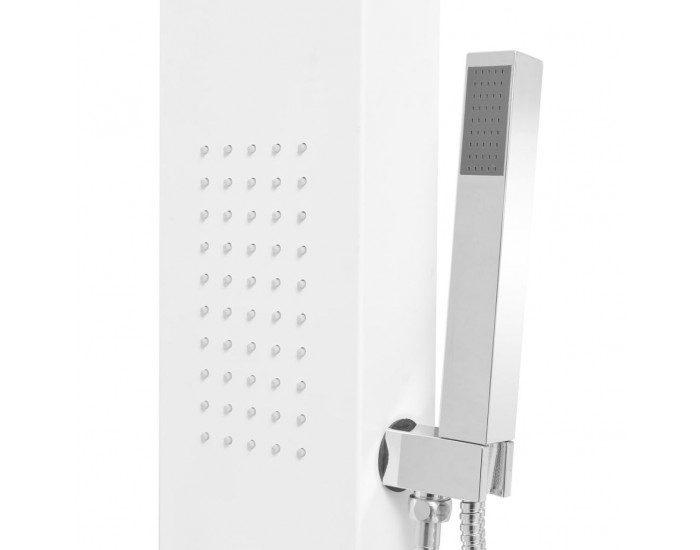 Sonata Система душ панел от алуминий, матирано бяло -