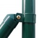 Sonata Комплект оградна мрежа с шпайкове, 25x0,8 м, стомана, зелен -