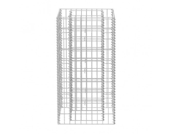 Sonata Габион плантер, стомана, 50x50x100 cм -