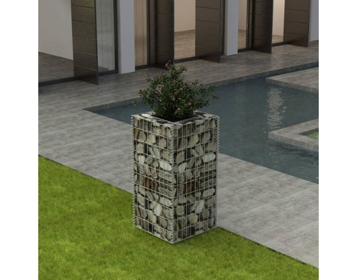 Sonata Габион плантер, стомана, 50x50x100 cм - Sonata Габион плантер, стомана, 50x50x100 cм -